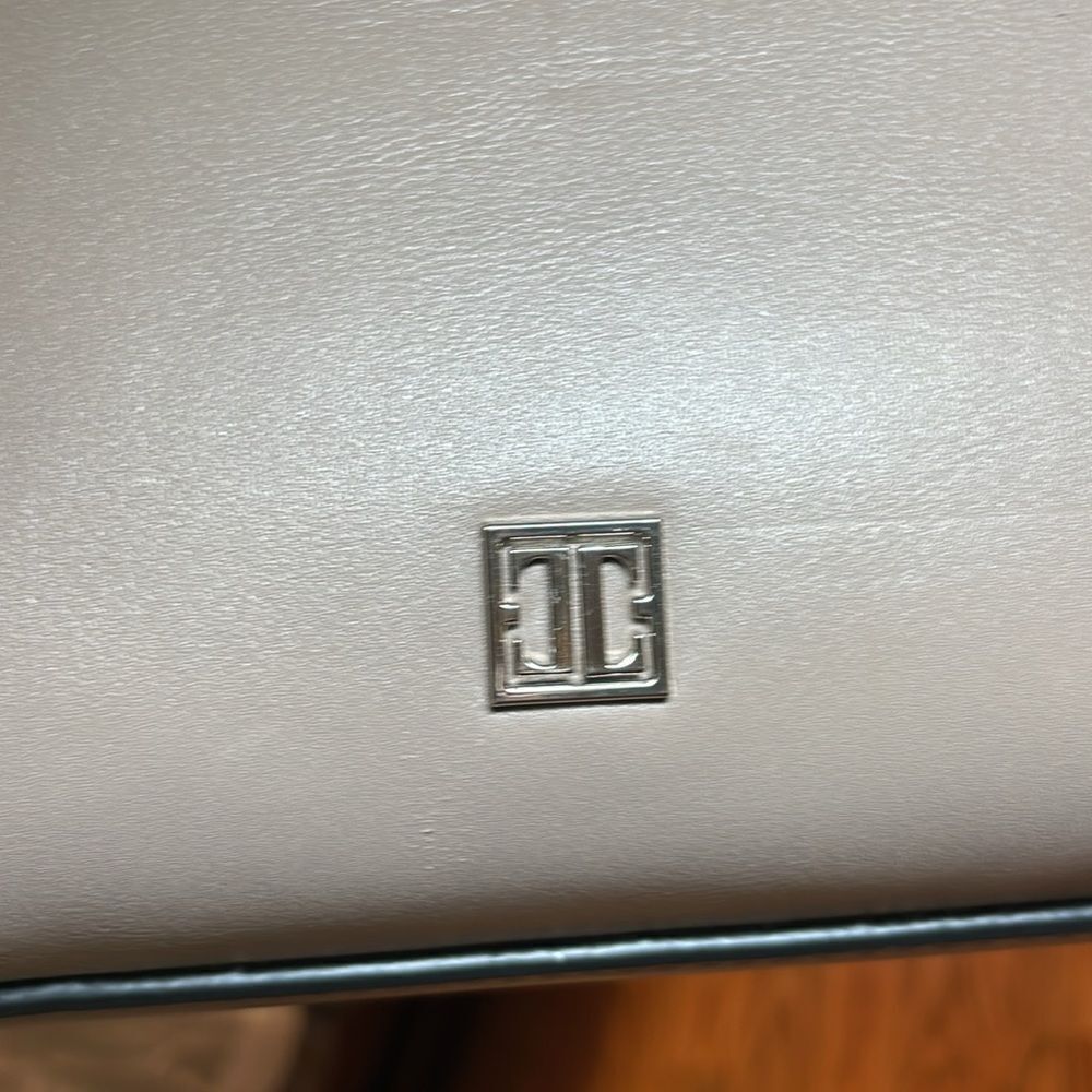 Ivanka Trump SoHo Leather Tote, work bag, Grey Taupe, Lg - Picture 3 of 16